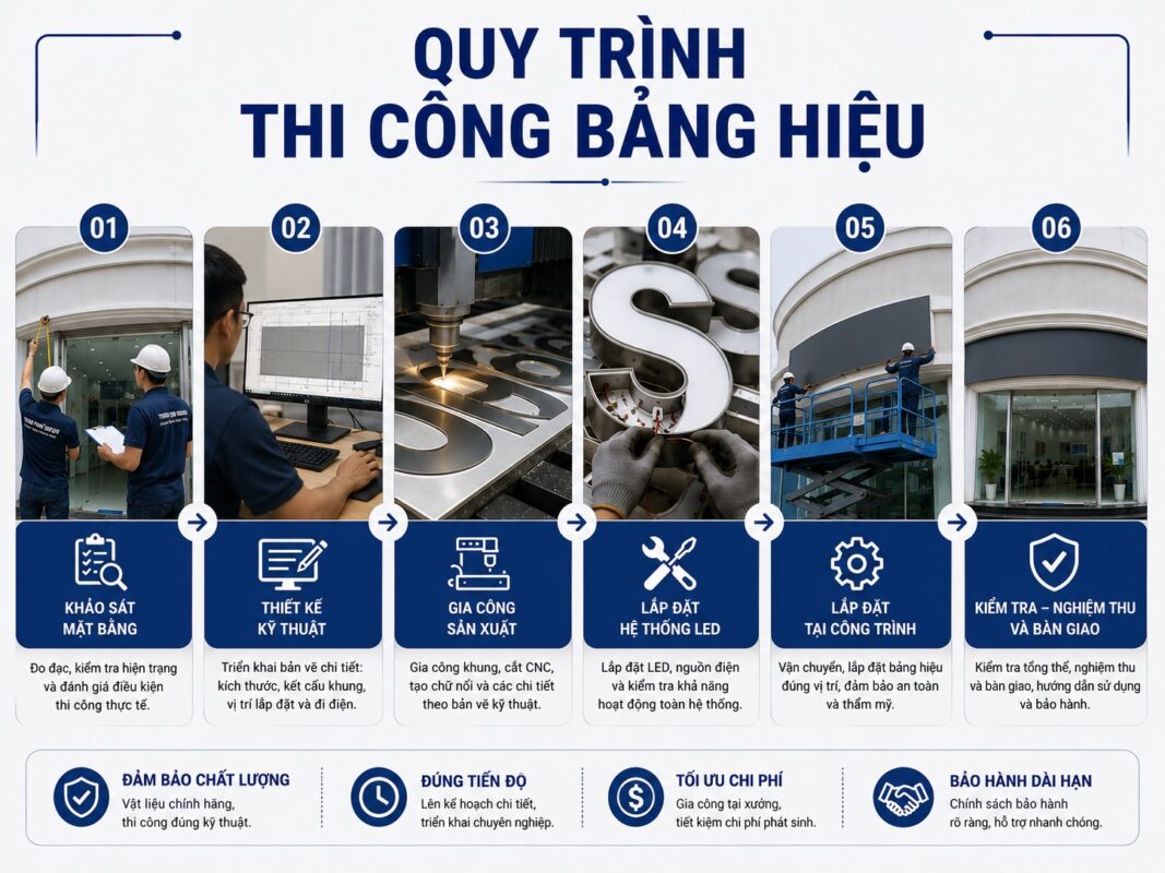 quy trinh thi cong bang hieu